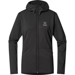 Damska kurtka turystyczna Haglöfs Mulet. Czarne kurtki damskie Haglöfs, bez wzorów, bez kaptura. W wyprzedaży za 549.50 zł.