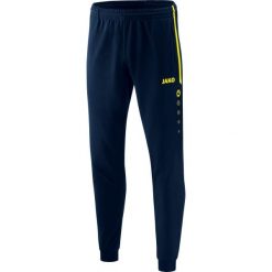 Spodnie dresowe Jako polyester Competition 2.0. Niebieskie spodnie sportowe męskie Jako, bez wzorów, z dresówki, na fitness i siłownię. Za 198.50 zł.