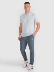 4F Spodnie do biegania szybkoschnące męskie - szare XL. Szare spodnie sportowe męskie 4f, l, bez wzorów, z tkaniny, do biegania. Za 229.99 zł.