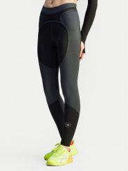 Adidas by Stella McCartney Legginsy Two-tone JM0302 Czarny Slim Fit. Czarne legginsy damskie adidas by Stella McCartney, l, bez wzorów, z syntetyku, na fitness i siłownię. Za 389.99 zł.