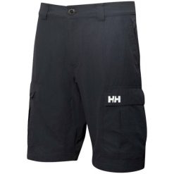 Spodenki męskie Helly Hansen HH QD Cargo Shorts 11. Czarne krótkie spodenki sportowe męskie Helly Hansen, m, bez wzorów, trekkingowe. Za 319.15 zł.