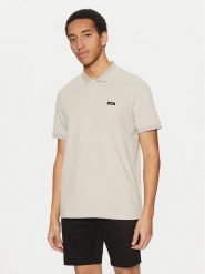 Calvin Klein Polo K10K114141 Beżowy Regular Fit. Brązowe koszulki polo męskie Calvin Klein, l, bez wzorów, z bawełny, bez ramiączek. Za 219.99 zł.