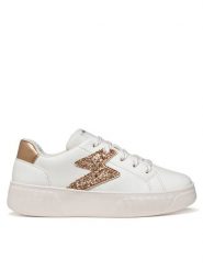 Geox Sneakersy J Mikiroshi Girl J45DVA 054EW C1ZH8 D Biały. Białe buty sportowe dziewczęce Geox, bez wzorów, ze skóry, bez zapięcia. Za 249.99 zł.