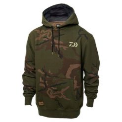 Bluza Wędkarska Z Kapturem Daiwa Camo Hoodie. Brązowe bluzy męskie Daiwa, xl, bez wzorów, z kapturem. Za 229.99 zł.