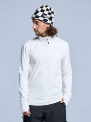 Bluza narciarska - Męska - Arctic 2.0 - Off White. Białe bluzy męskie POEDERBAAS, na zimę, m, bez wzorów, z elastanu, bez kaptura. Za 177.72 zł.