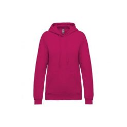 Bluza damska z kapturem Kariban. Czerwone bluzy damskie KARIBAN, l, bez wzorów, z bawełny, z kapturem. Za 181.00 zł.