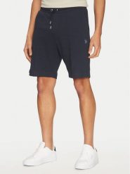 U.S. Polo Assn. Szorty sportowe MUP3103 Granatowy Regular Fit. Niebieskie krótkie spodenki sportowe męskie U.S. Polo Assn., m, bez wzorów, z bawełny. Za 189.99 zł.