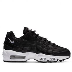 Buty do chodzenia damskie Nike W Air Max 95. Czarne obuwie sportowe damskie Nike, bez wzorów, z materiału, trekkingowe, nike air max. Za 574.00 zł.