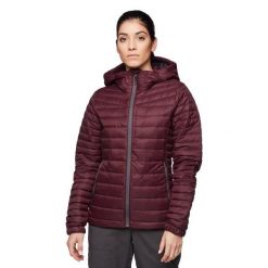 Kurtka puchowa damska Black Diamond Access Down Hoody. Czerwone kurtki damskie Black Diamond, s, bez wzorów, z puchu, bez kaptura. Za 599.99 zł.