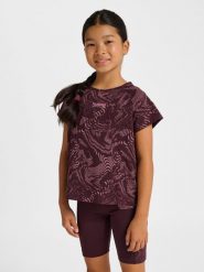Koszulka dla dziewczynki Hummel AOP. Brązowe t-shirty i topy dla dziewczynek Hummel, bez wzorów, z bawełny, bez ramiączek. Za 167.00 zł.