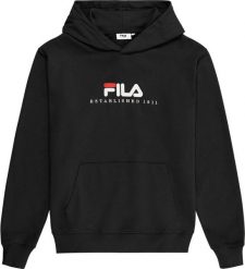 Fila Bluza z kapturem kangurka Fila Valsera czarna FAU0227 80010 M. Czarne bluzy męskie Fila, m, bez wzorów, z kapturem. Za 237.58 zł.
