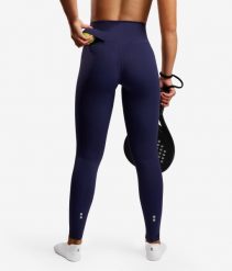 Legginsy do tenisa/padel damskie Smart z kieszenią na piłki. Niebieskie legginsy sportowe damskie NORDICDOTS, l, bez wzorów, z bawełny, długie, tenisowe. Za 365.00 zł.