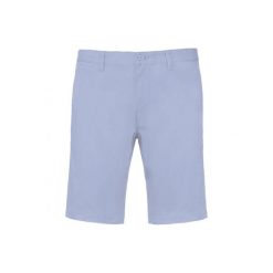 Szorty chino Kariban. Niebieskie szorty męskie KARIBAN, na lato, bez wzorów, z bawełny. Za 171.50 zł.