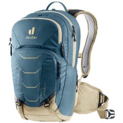 Plecak rowerowy Deuter Attack 8 JR - atlantic/desert. Niebieskie torby i plecaki dziecięce Deuter, z materiału. Za 709.49 zł.