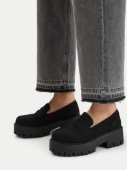 DeeZee Loafersy CEO-HY66880001-3 Czarny. Czarne mokasyny damskie DeeZee, ze skóry. Za 159.99 zł.