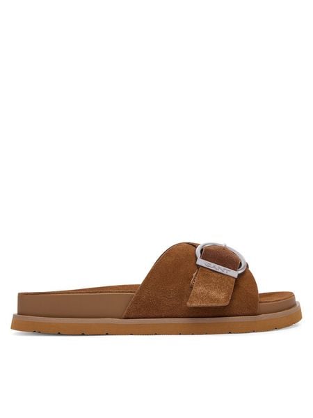 Gant Klapki 32503313 Brązowy. Brązowe klapki damskie GANT, bez wzorów, ze skóry, bez obcasa. Za 409.99 zł.