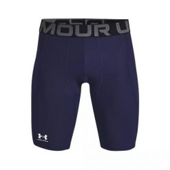 Długie spodenki kolarskie z kieszenią Under Armour HeatGear®. Białe krótkie spodenki sportowe męskie Under Armour, xs, bez wzorów, z materiału, na fitness i siłownię. Za 175.40 zł.