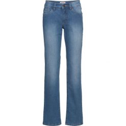 Dżinsy "authentik-stretch" WIDE bonprix niebieski. Niebieskie jeansy damskie bonprix. Za 79.99 zł.