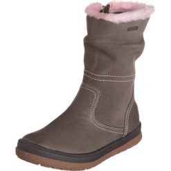 Skórzane kozaki zimowe w kolorze szarym. Buty zimowe dziewczęce Zimowe obuwie dla dzieci. W wyprzedaży za 155.95 zł.