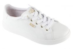 Buty sportowe Sneakersy damskie, Bobs D'Vine - Instant Delig. Białe obuwie sportowe damskie Skechers, bez wzorów, z materiału, trekkingowe. Za 249.99 zł.