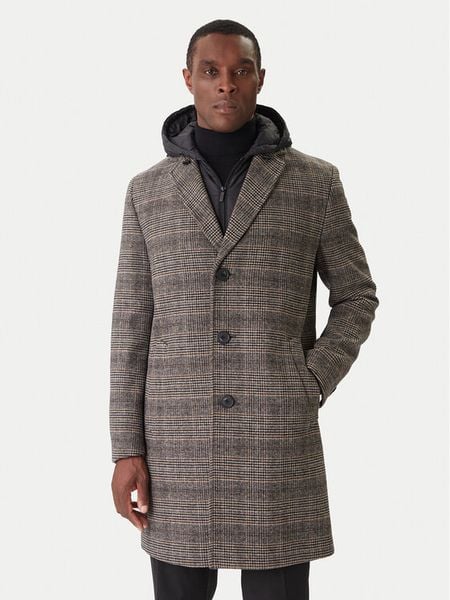 KARL LAGERFELD Płaszcz wełniany 455733 554755 Szary Regular Fit. Szare płaszcze męskie KARL LAGERFELD, na zimę, m, bez wzorów, z syntetyku, bez kaptura. Za 1,979.00 zł.
