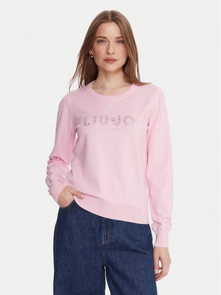 Liu Jo Sweter TF5248 MS63L Różowy Regular Fit. Czerwone swetry damskie Liu Jo, l, bez wzorów, z syntetyku, bez kołnierzyka, bez ramiączek, bez kaptura. Za 679.99 zł.