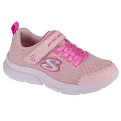 Buty sportowe Sneakersy dziewczęce, Wavy-Lites - Blissfully Free. Czerwone buty sportowe dziewczęce Skechers, bez wzorów, bez zapięcia, trekkingowe. Za 159.99 zł.