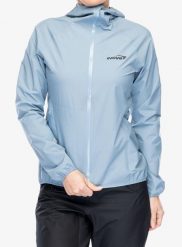 Kurtka przeciwdeszczowa damska Inov-8 Stormshell FZ V2. Niebieskie kurtki damskie Inov-8, m, bez wzorów, z materiału, bez kaptura, do biegania. Za 579.99 zł.