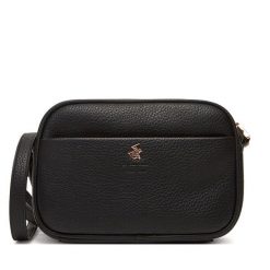 Torebka Beverly Hills Polo Club. Czarne listonoszki damskie Beverly Hills Polo Club, bez wzorów, bez dodatków. Za 179.99 zł.
