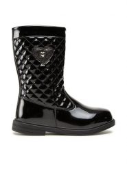 Nelli Blu Kozaki CM211228-6 Czarny. Czarne buty zimowe dziewczęce Nelli Blu, bez wzorów, ze skóry, bez zapięcia. Za 149.99 zł.