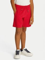 Tommy Hilfiger Szorty sportowe Graphic KB0KB09477 Czerwony Regular Fit. Czerwone szorty dla chłopców Tommy Hilfiger, bez wzorów, z bawełny, sportowe. Za 139.99 zł.