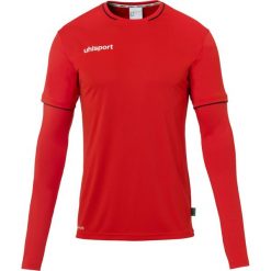 Koszulka bramkarska Uhlsport. Czarne koszulki sportowe męskie Uhlsport, bez wzorów, bez kołnierzyka, bez ramiączek, do piłki nożnej. Za 212.50 zł.
