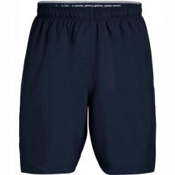 Męskie Szorty Z Grafiką. Niebieskie krótkie spodenki sportowe męskie Under Armour, m, bez wzorów, trekkingowe. Za 150.99 zł.