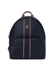 Tommy Hilfiger Plecak Popette Dome AW0AW17651 Granatowy. Niebieskie plecaki damskie Tommy Hilfiger, bez wzorów, z materiału. Za 479.99 zł.
