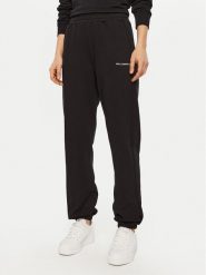 KARL LAGERFELD Spodnie dresowe A1W10130 Czarny Relaxed Fit. Czarne spodnie dresowe damskie KARL LAGERFELD, s, bez wzorów, z bawełny. Za 449.99 zł.