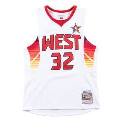 Koszulka NBA All Star West Shaquille O'Neal. Białe koszulki sportowe męskie Mitchell & Ness, bez wzorów, bez kołnierzyka, bez ramiączek, do koszykówki. Za 577.00 zł.