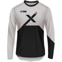 Koszulka z długim rękawem G-FORM Pro X4 XL biało-czarna. Białe koszule damskie G-Form, xl, bez wzorów, bez kołnierzyka. Za 328.90 zł.