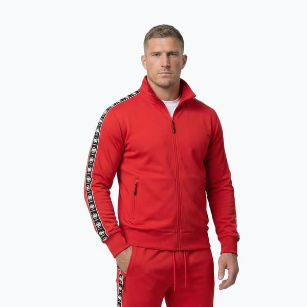 Bluza męska Pitbull Track Jacket Powers. Czerwone bluzy męskie PITBULL, m, bez wzorów, z elastanu, bez kaptura. Za 249.99 zł.