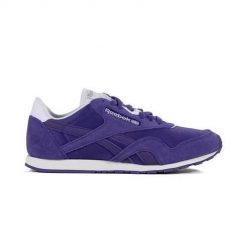 Buty do chodzenia damskie Reebok CL Nylon Slim Pigme. Fioletowe obuwie sportowe damskie Reebok, bez wzorów, z materiału, trekkingowe. Za 186.00 zł.