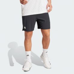 Szorty tenisowe Climacool Ergo. Czarne krótkie spodenki sportowe męskie Adidas, l, bez wzorów, tenisowe, climacool (adidas). Za 239.00 zł.