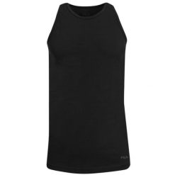 Tank top Fila Męski Czarny M - Oddychający i Sportowy Design. Czarne t-shirty męskie Fila, m, bez wzorów, z bawełny, eleganckie, bez kołnierzyka. Za 142.99 zł.