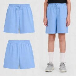 SPODENKI DRESOWE DZIEWCZĘCE 4F SZORTY SPORTOWE NA CO DZIEŃ NIEBIESKIE. Niebieskie spodenki dla dziewczynek 4f, bez wzorów, z bawełny, sportowe. Za 36.90 zł.