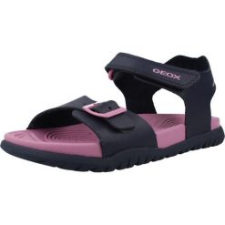 Sandały GEOX J SANDAL FUSBETTO GI Niebieski. Niebieskie sandały damskie Geox, z syntetyku, bez zapięcia. Za 206.99 zł.