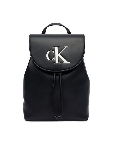 Calvin Klein Plecak Bold Ck Flap Mini Backpack LV04F3893G Czarny. Czarne plecaki damskie Calvin Klein, bez wzorów. Za 489.99 zł.