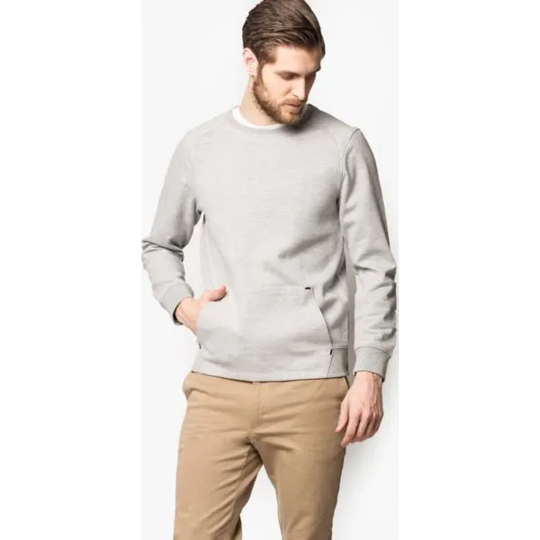 Confront Bluza Lima , szary, rozmiar XXL. Szare bluzy męskie Confront, m, bez wzorów, z bawełny, bez kaptura. W wyprzedaży za 69.99 zł.