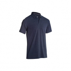 Koszulka polo do golfa 500 męska. Niebieskie koszulki polo męskie INESIS, z bawełny. W wyprzedaży za 29.99 zł.