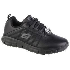 Buty sportowe Skechers Sure Track Erath czarne damskie. Czarne obuwie sportowe damskie Skechers, bez wzorów, z syntetyku, trekkingowe. Za 359.99 zł.