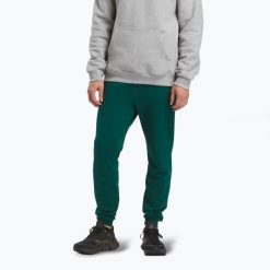 Spodnie męskie Reebok Identity Small Logo Fleece Jogger. Zielone spodnie sportowe męskie REEBOK FITNESS, m, bez wzorów, na fitness i siłownię. Za 169.99 zł.