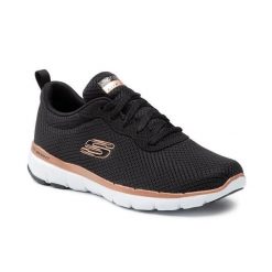 Buty na co dzień damskie SKECHERS FLEX APPEAL 3.0 FIRST INSIGHT siateczka. Czarne obuwie sportowe damskie Skechers, bez wzorów, trekkingowe, Skechers Sport. Za 259.00 zł.