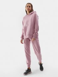 4F Spodnie dresowe 4FWSS24TTROF606 Różowy Regular Fit. Czerwone spodnie dresowe damskie 4f, xs, bez wzorów, z bawełny. Za 79.99 zł.